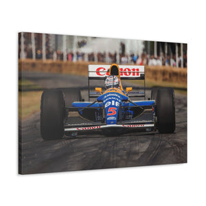 Nigel Mansell driving his 1992 Championship Winning Williams at Goodwood