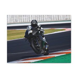 Raúl Fernández popping a small wheelie
