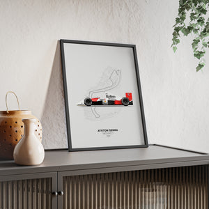 1990 Senna Monaco Poster