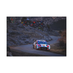 Ott Tänak and Martin Järveoja racing the Hyundai i20 N