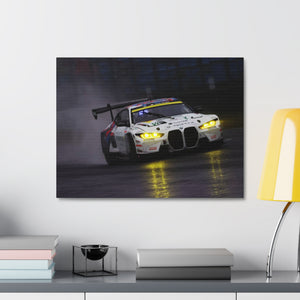 BMW M4 GT3 pushing in the Wet