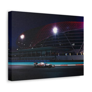 Kimi racing at Night Abu Dhabi GP
