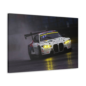 BMW M4 GT3 pushing in the Wet