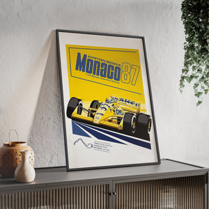 Senna in 1997 Lotus at Monaco GP