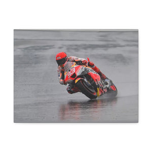 Marc Márquez testing in the Wet with Repsol Honda Team