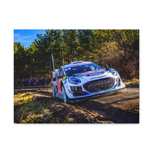 Adrien Fourmaux and Alexandre Coria racing Ford Puma Rally1