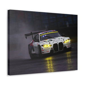 BMW M4 GT3 pushing in the Wet