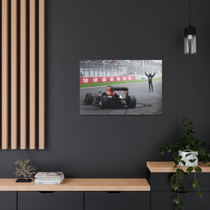 Sebastian Vettel Celebrating his Fourth Championship Win at the Indian GP