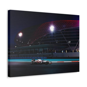 Kimi racing at Night Abu Dhabi GP