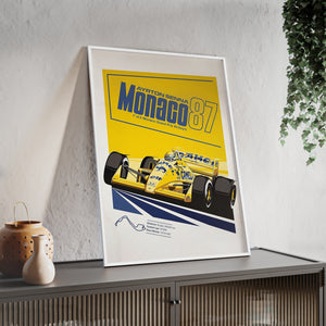 Senna in 1997 Lotus at Monaco GP