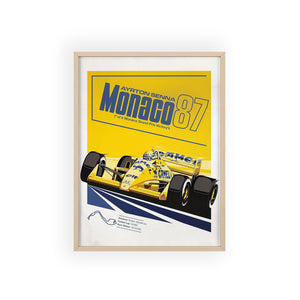 Senna in 1997 Lotus at Monaco GP