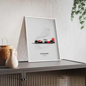 1990 Senna Monaco Poster