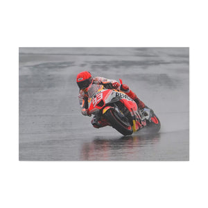 Marc Márquez testing in the Wet with Repsol Honda Team