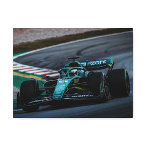 Vettel driving the AMR22