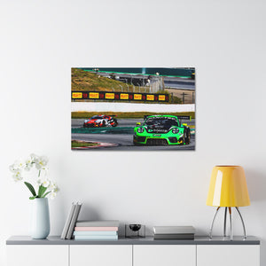 54 Dinamic Porsche 991.2 GT3 R battling with Audi R8