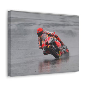 Marc Márquez testing in the Wet with Repsol Honda Team