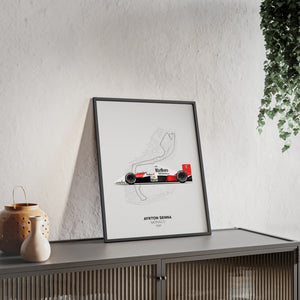 1990 Senna Monaco Poster
