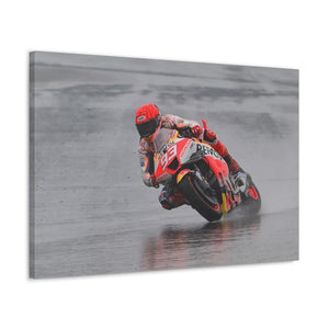 Marc Márquez testing in the Wet with Repsol Honda Team