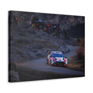 Ott Tänak and Martin Järveoja racing the Hyundai i20 N
