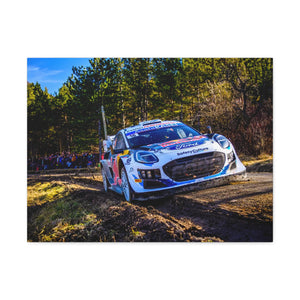 Adrien Fourmaux and Alexandre Coria racing Ford Puma Rally1