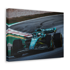 Vettel driving the AMR22