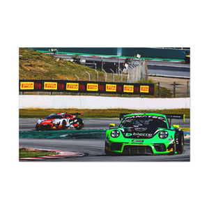 54 Dinamic Porsche 991.2 GT3 R battling with Audi R8