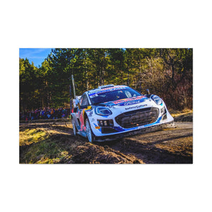 Adrien Fourmaux and Alexandre Coria racing Ford Puma Rally1