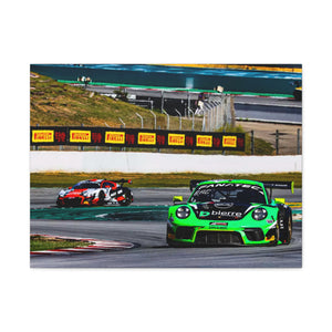54 Dinamic Porsche 991.2 GT3 R battling with Audi R8