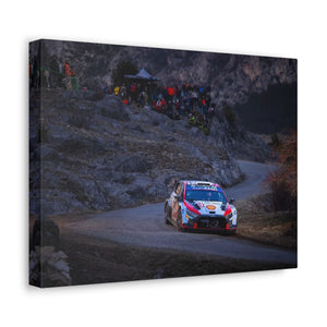 Ott Tänak and Martin Järveoja racing the Hyundai i20 N