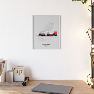 1990 Senna Monaco Poster