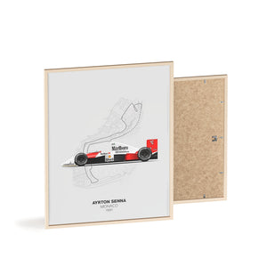 1990 Senna Monaco Poster