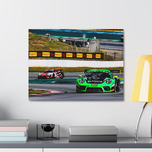 54 Dinamic Porsche 991.2 GT3 R battling with Audi R8