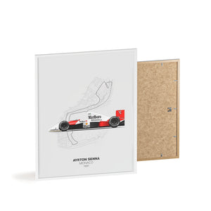 1990 Senna Monaco Poster