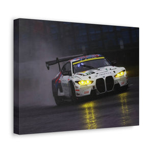 BMW M4 GT3 pushing in the Wet