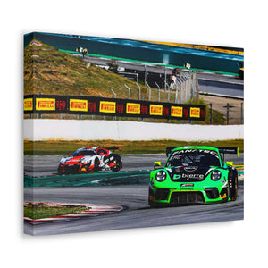 54 Dinamic Porsche 991.2 GT3 R battling with Audi R8