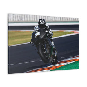 Raúl Fernández popping a small wheelie