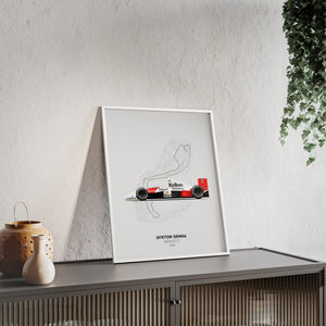 1990 Senna Monaco Poster